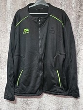 Asda Section Leader Work Uniform Full Zip Fleece Jacket Black Green Size XXL 