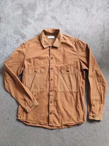Ymc workwear shacket shirt - shirt, tan