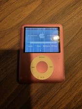 Apple iPod Nano (3rd generation) Pink 8GB screen damage see pictures 