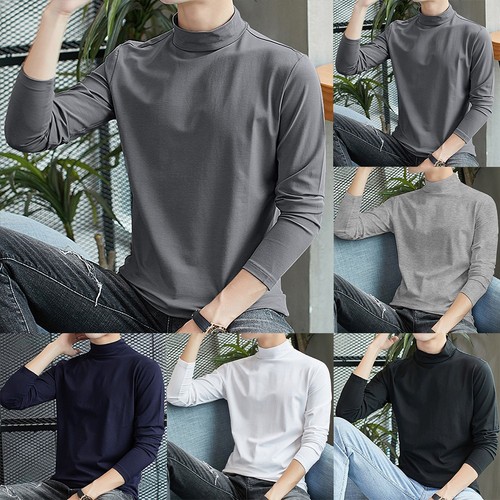 Half turtleneck tops - turtleneck,