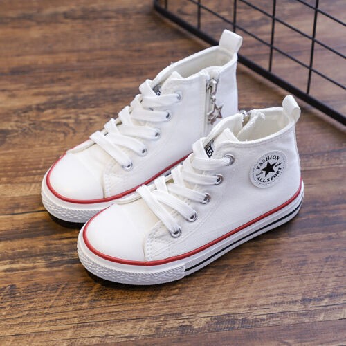 Kids boys canvas trainers - canvas,