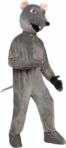 Grey rat mouse costume - grey,
