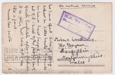 Malta 1915 British Hospital Ship H.M.H.S SALTA Card Gallipoli On Active Service