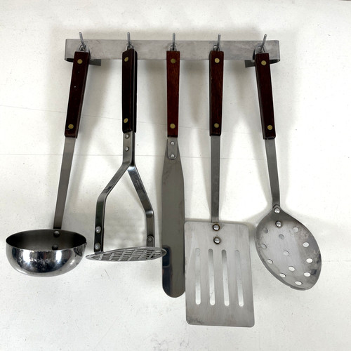 Vintage stainless steel wood - vintage,