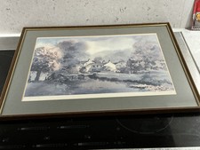 Sam Chadwick Malham Yorkshire dakes Early Signed Print Limited Edition Framed