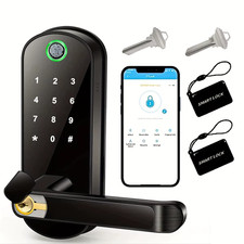 Smart Fingerprint Door Lock App Remote Keyless WIFI Digital Touchscreen Lock NFC