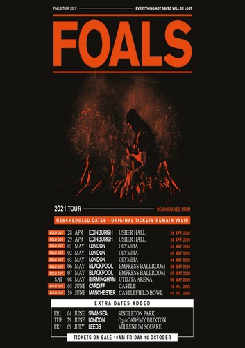 Foals tour 2021 - uk,