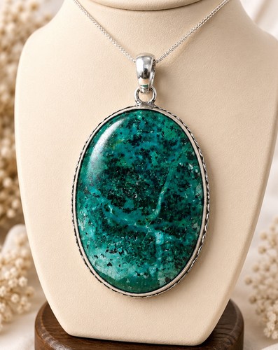 Green chrysocolla 925 - 925, sterling