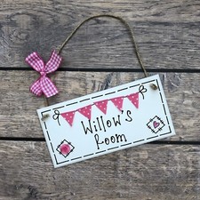 Girls Name Sign Door Plaque