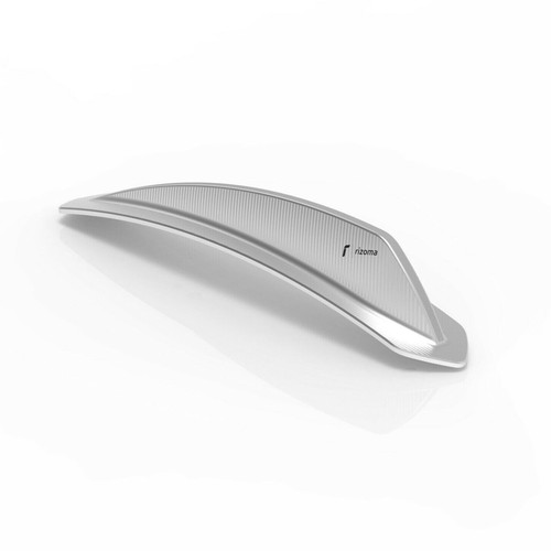 Front fender frieze silver - fender,
