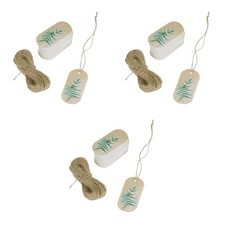 Set of 3 Labels with String