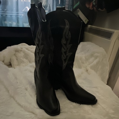Ladies black faux leather - ladies,