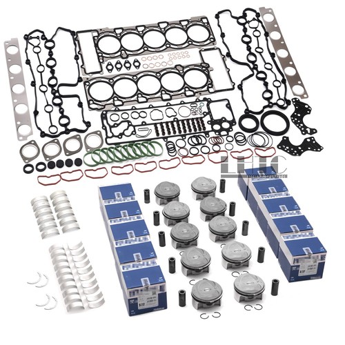 Engine overhaul pistons gasket - engine,