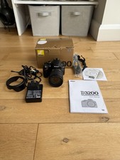 Nikon D3200 Digital SLR Camera 24.2MP Black With Box , Lens And Accesories 18-70