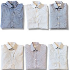 TM Lewin Mens L, XL & 2XL Various Colours Finest Two-Folded Cotton Formal Shirts