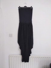 Black Strapless Harem Jumpsuit