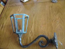 Heavy Vintage Cast Brass Porch Outside Wall Lantern Victorian Style Sconce
