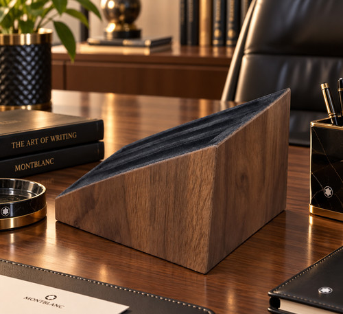 Handmade walnut pen display - handmade,