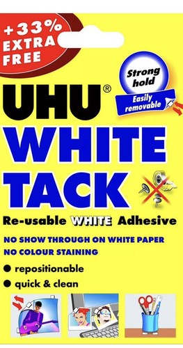Uhu white tack - white, tack,
