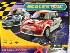 COMPLETE BOXED JOHN COOPER CHALLENGE SCALEXTRIC SET LAP COUNTER AND EXTRA TRACK