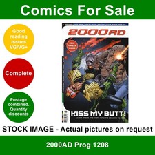 2000AD prog #1208 comic - VG/VG+ - RARE issue - 30 August 2000
