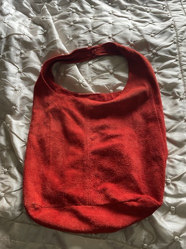 Real genuine leather suede bag - real,