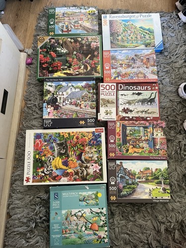 Bundle lot jigsaws 500 - of,