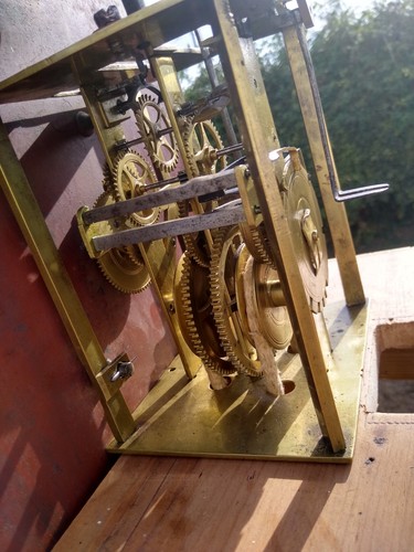 18c bird cage clock movement