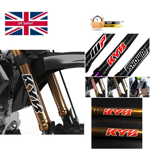 Motorcycle front fork - front, stickers