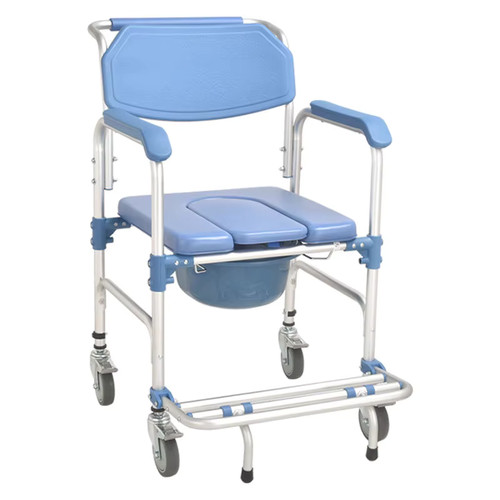 Portable folding commode chair - folding,