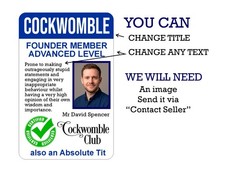 COCKWOMBLE Personalised Funny