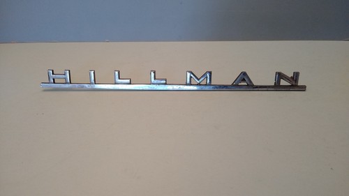 Hillman metal chrome car boot