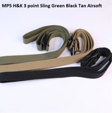 MP5 H&K 3 point Sling Green Black Tan Airsoft