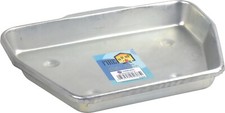 Galvanised metal ashpan - galvanised,