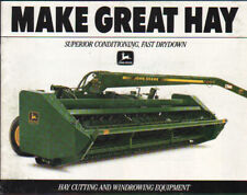 1989 John Deere Hay Cutting and Windrowing Equipment Brochure Leaflet