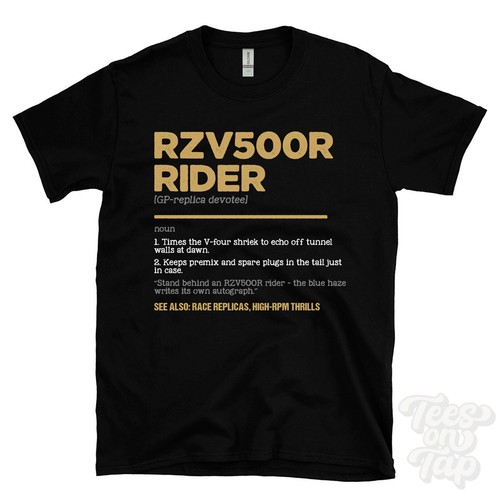 Rzv500r rider shirt funny - rider,
