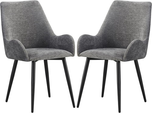 Dining chairs with armrests - 2x,