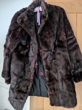 Black Real Mink Fur knee