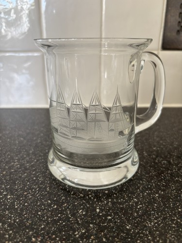Classic sailing yacht etched - yacht,