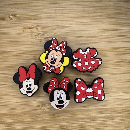 Minnie mouse 5pcs shoe charms - mouse,