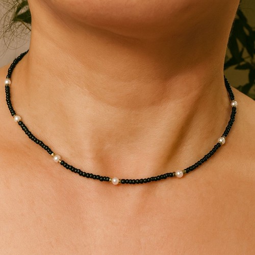 40cm pearl choker - pearl,