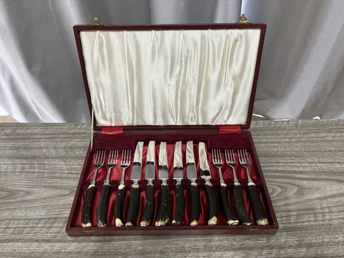 Vintage set real stag - 12,