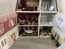 Victorian Dolls House Collector Complete Dollhouse And Accessories