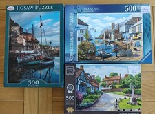 JIGSAW PUZZLE BUNDLE , VARIED SUBJECTS 3 X 500. .ALL CHECKED & COMPLETE 