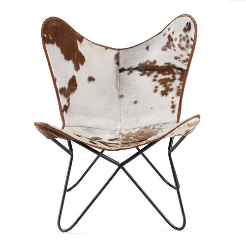 Hairon leather butterfly chair - hairon,