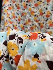 Vintage 1930s - Beau Monde Print , Flower Fabric Length