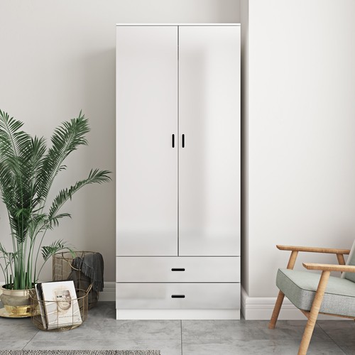 Glossy tall door wardrobe - 2,