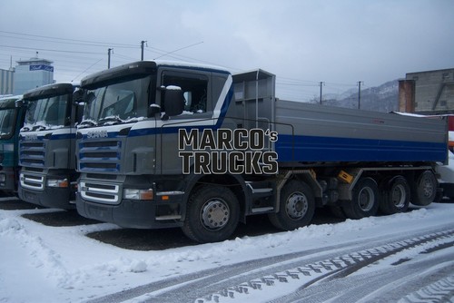 Truck photo scania tipper grey - tipper,
