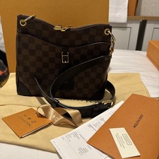 LOUIS VUITTON Damier Odeon NM PM N50064 Ebene Shoulder Bag for Women, 352682