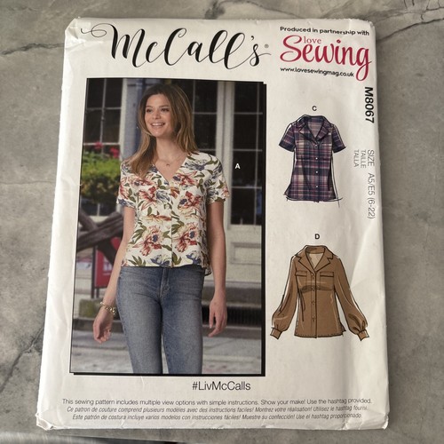 Mccalls sewing pattern - mccalls, m8067
